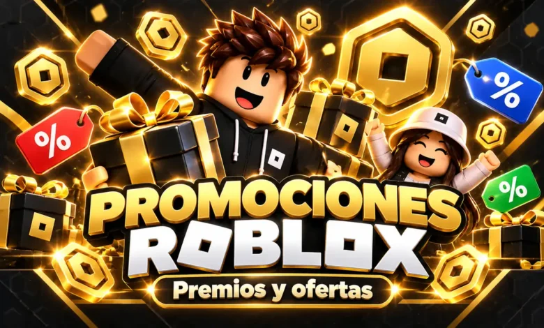 Portada sobre códigos promocionales de Roblox y promociones reales