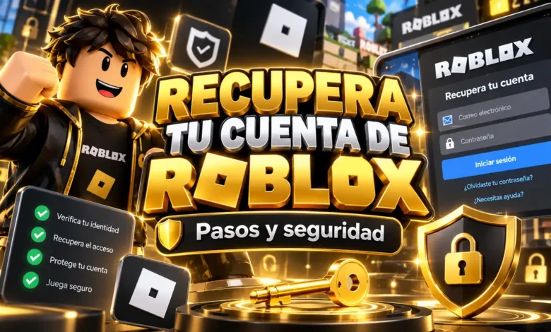 Portada sobre cómo recuperar una cuenta de Roblox de forma segura
